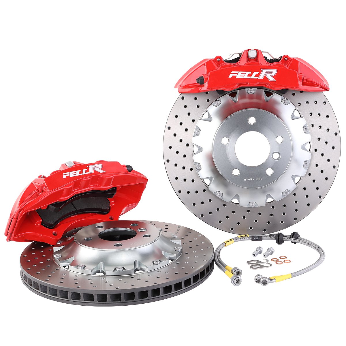 High Performance 19 Inch 6 Piston Big Brake Kit Front Wheel Original Position Special Kit for BMW F18/F10/F12/F07